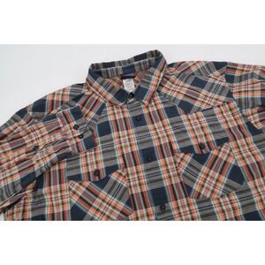 Patagonia Good‎ Shirt Mens Large Organic Cotton Multicolor Plaid Long Sleeve